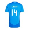 Maglia ufficiale Italia Federico Chiesa 14 Casa Euro 2024 per Uomo